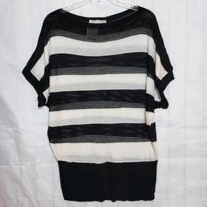 A Knitch Above Mesh Sweater
